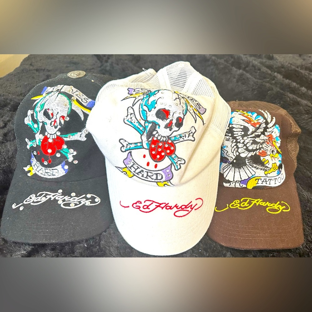 Ed Hardy vintage hats caps